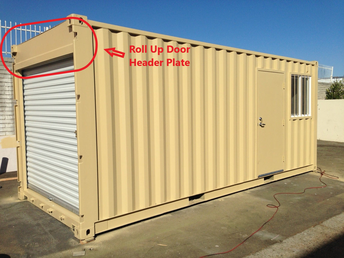Shipping Container 7' Wide Rollup Door Header Plate - Image 4