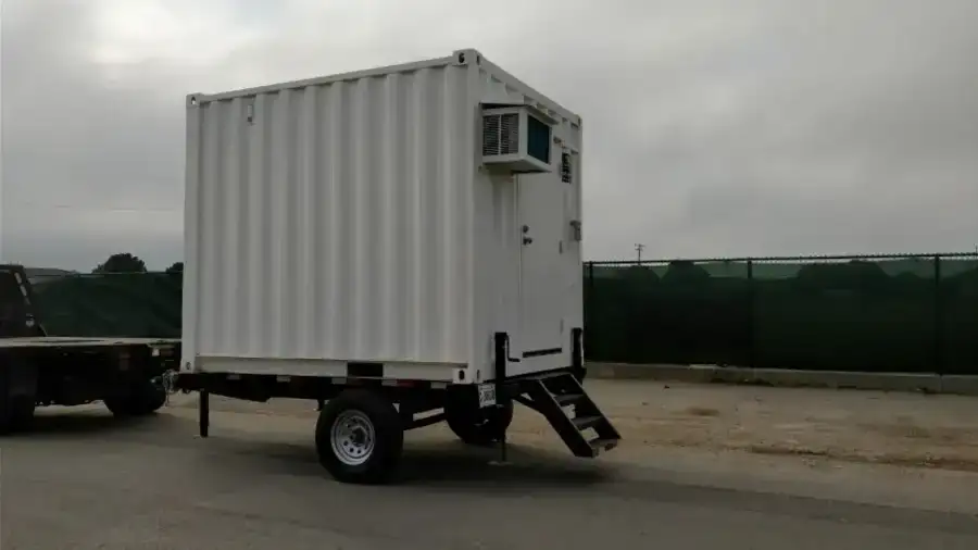 10ft Mobile Office Container with Trailer - Image 2