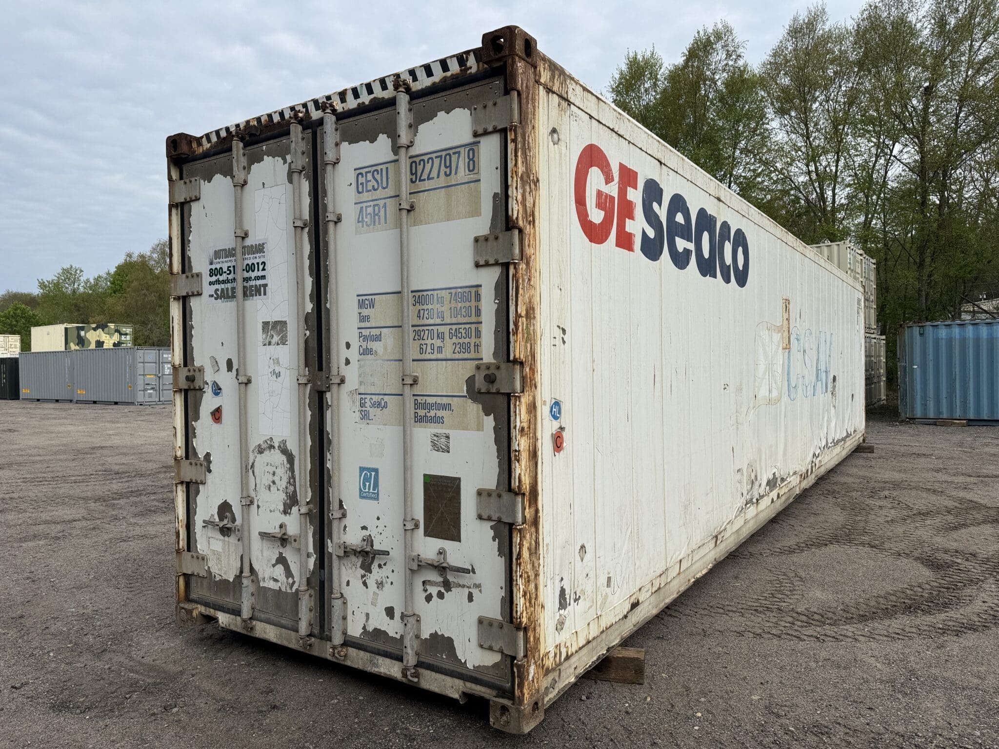 40′ x 8′ x 9.5′ Tall –**AS IS**REEFER**High Cube* Shipping / Storage Container