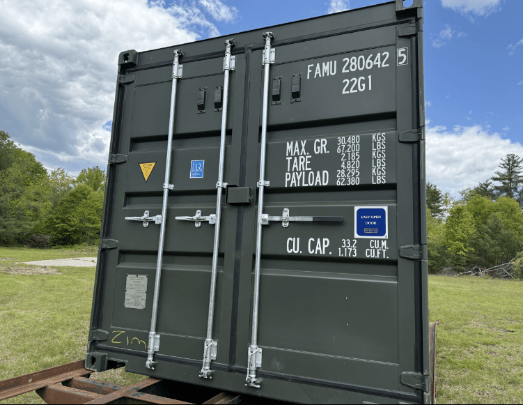 20 x 8 x 8.5 Green Shipping / Storage Container - Image 2