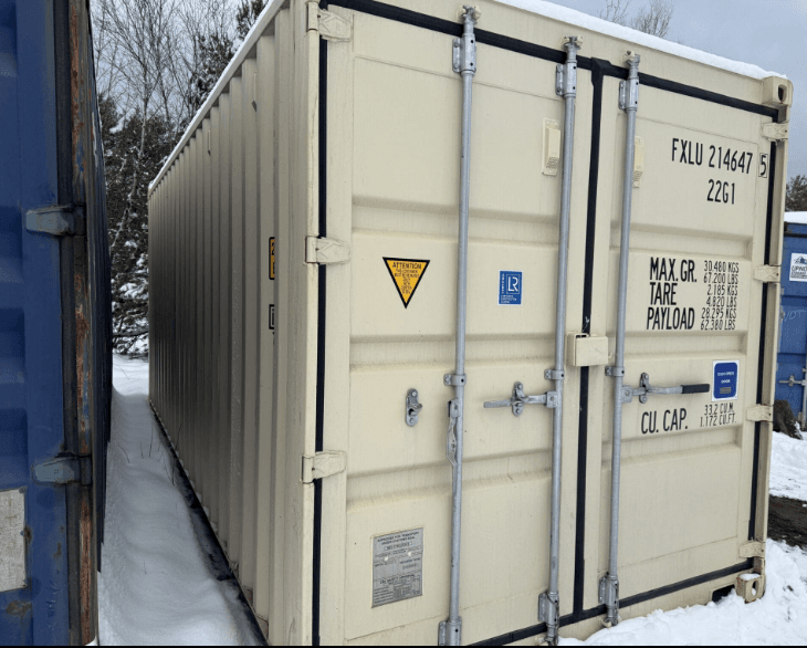 20 x 8 x 8.5 New Beige Shipping / Storage Container - Image 3