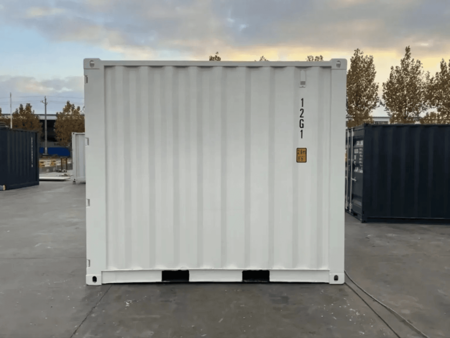 10ft High Cube Shipping Containers White (New) - Image 2