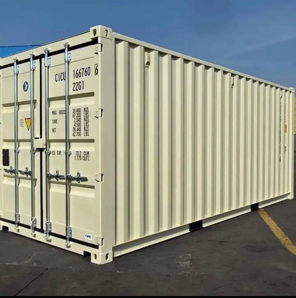 20ft Shipping OpenMesh floor Bunded Container - Image 3